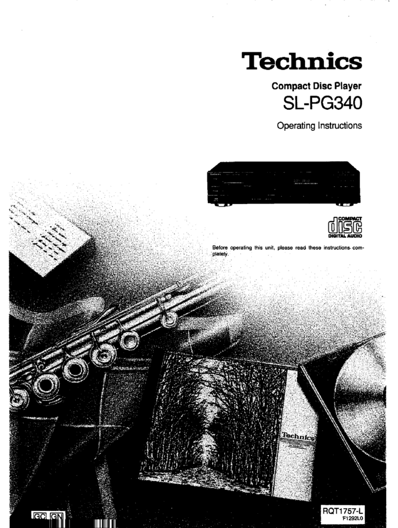 Technics S-PG340 User manual
