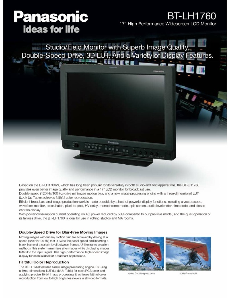 Panasonic BT-LH1760 User manual