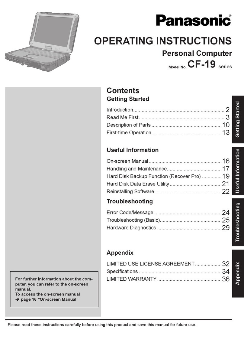 Panasonic CF-19 series User manual