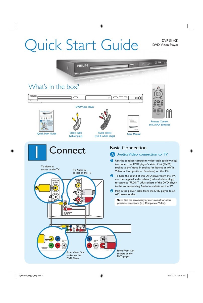 Philips DVP 5140K User manual