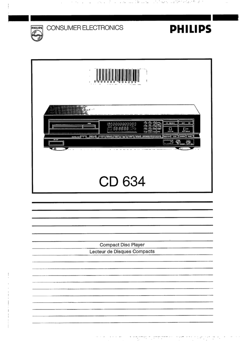 Philips CD634 User manual