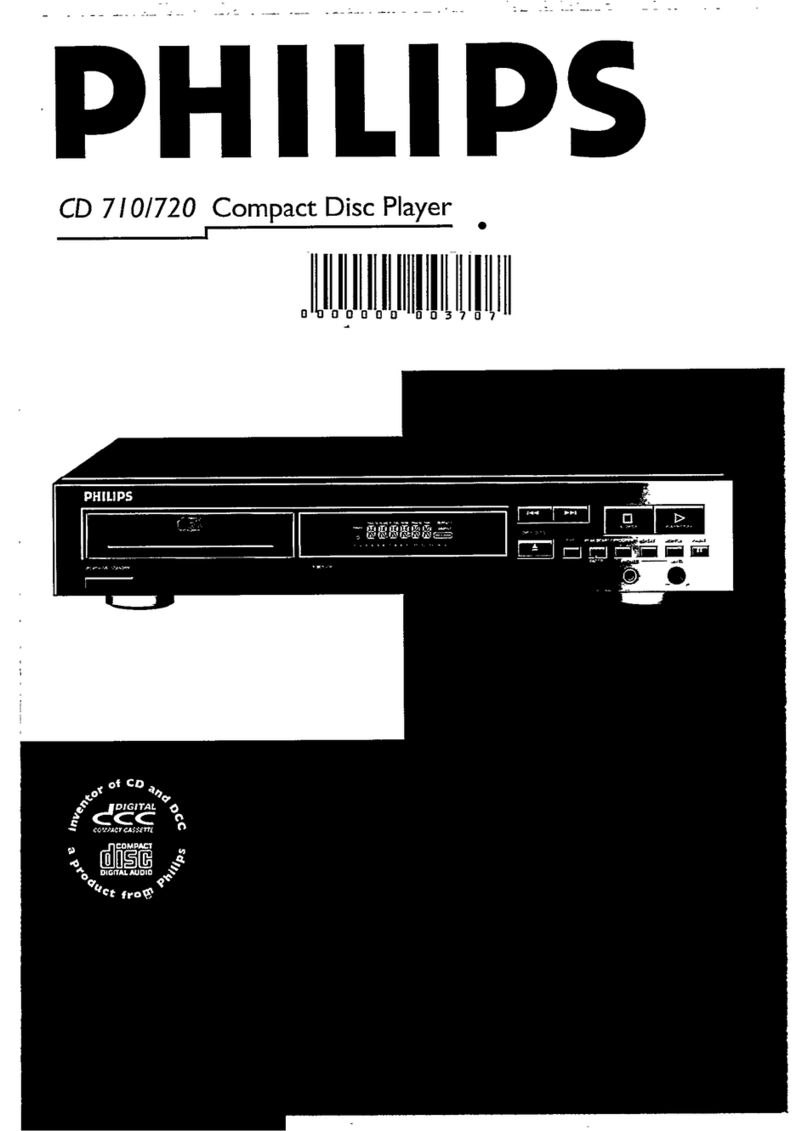 Philips CD 710 User manual
