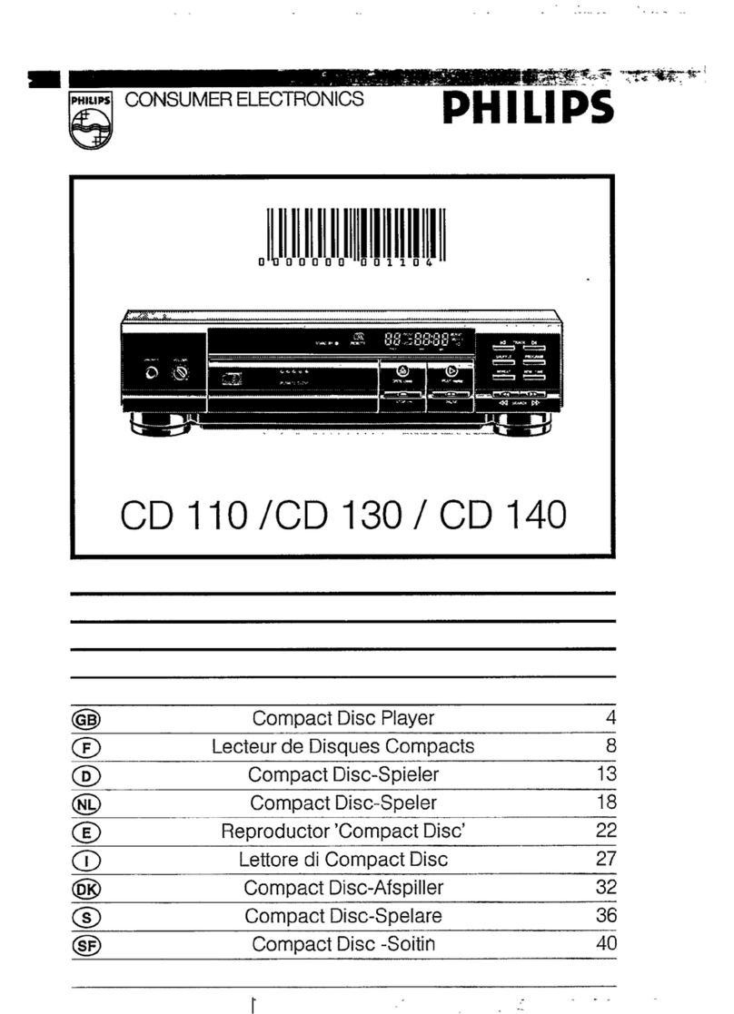 Philips CD110 User manual