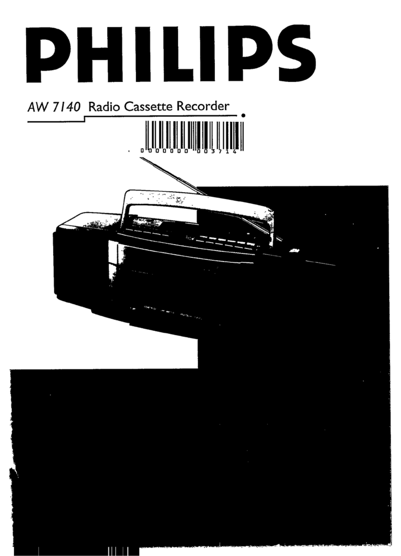 Philips AW 7140 User manual