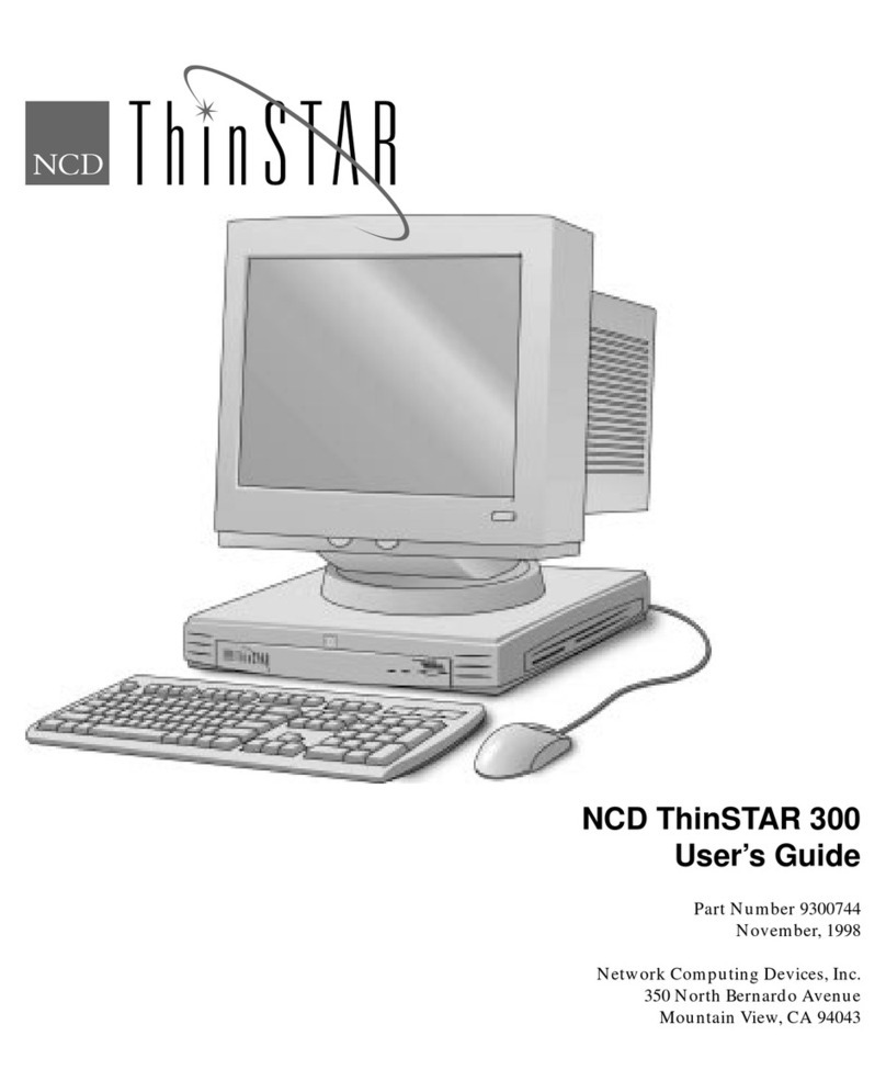 Network Computing Devices ThinSTAR 300 User manual Network Computing Devices ThinSTAR 300 User manual