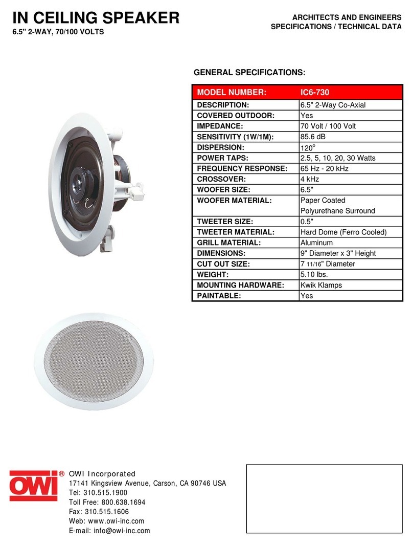 OWI IC6-730 User manual