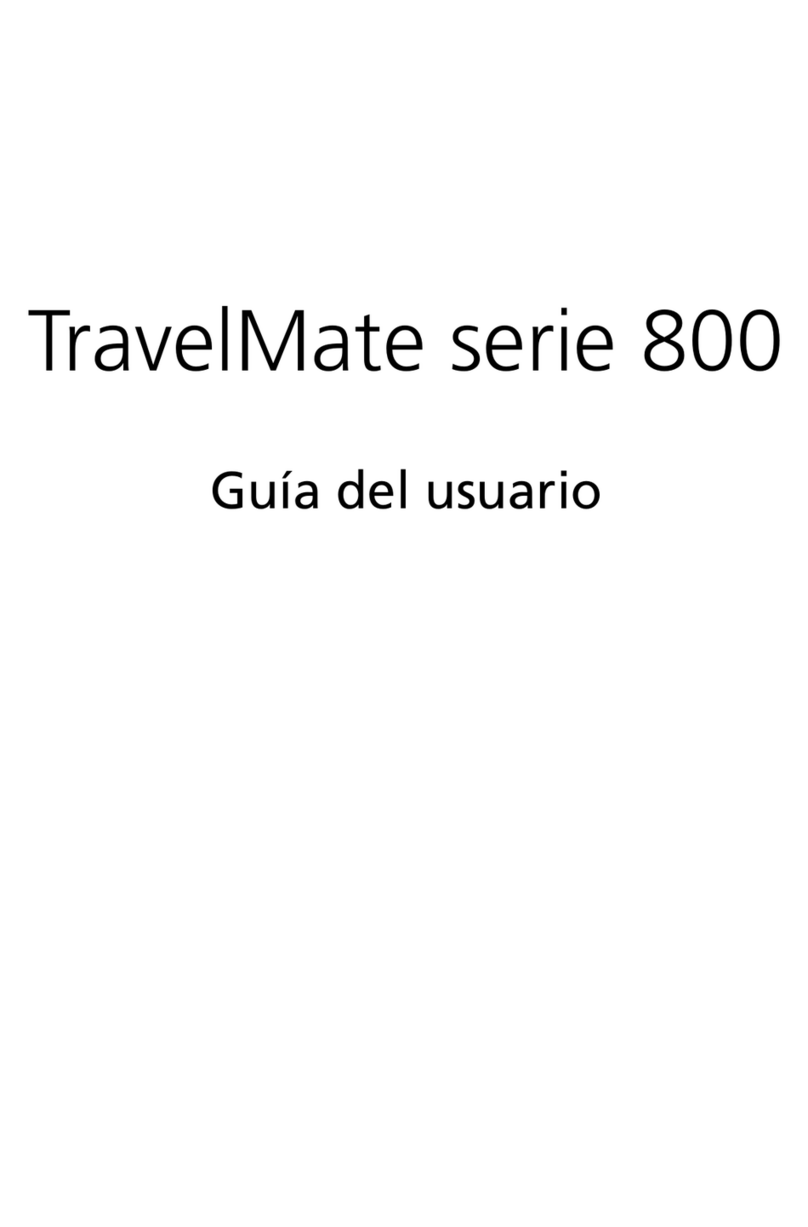 Acer TravelMate 800 Series Quick start guide