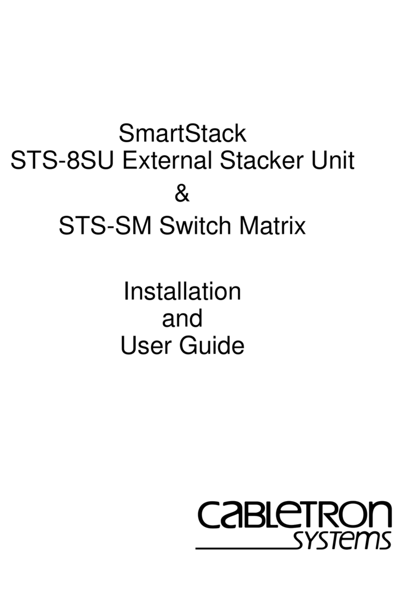 Cabletron Systems SmartStack STS-8SU User manual