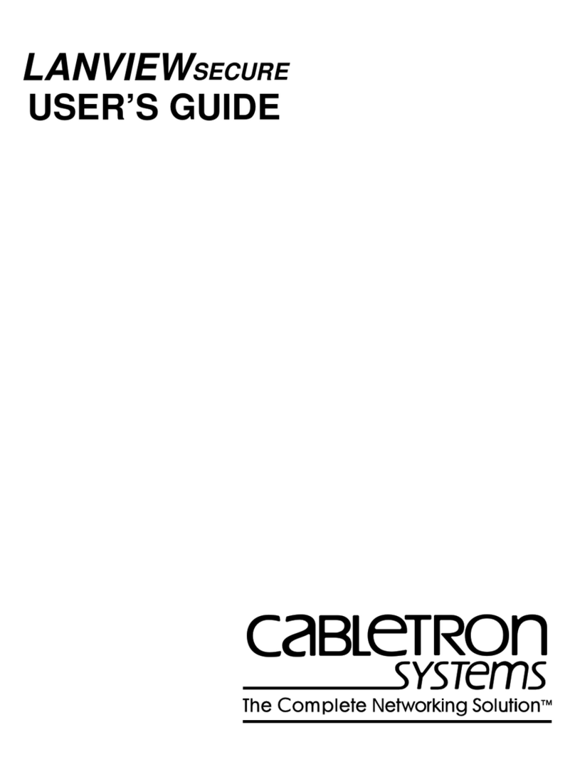 Cabletron Systems LANVIEWsecure User manual Cabletron Systems LANVIEWsecure User manual