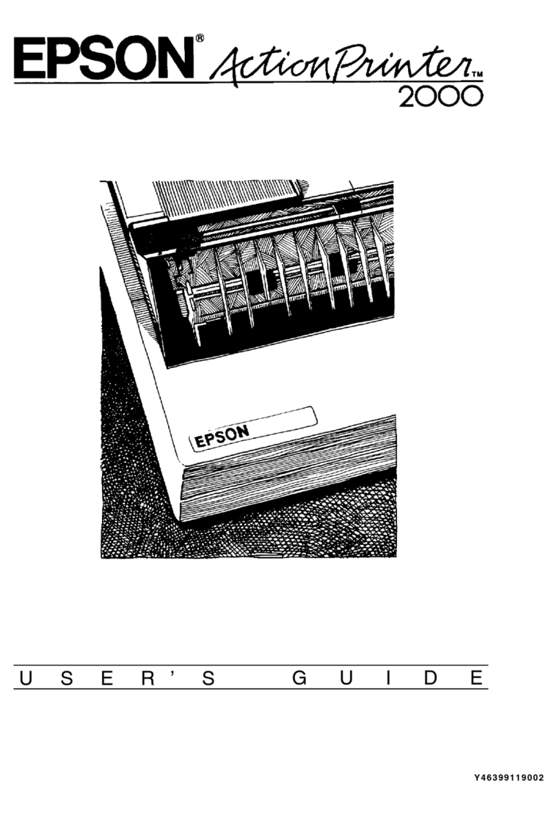 Epson ActionPrinter 2000 User manual