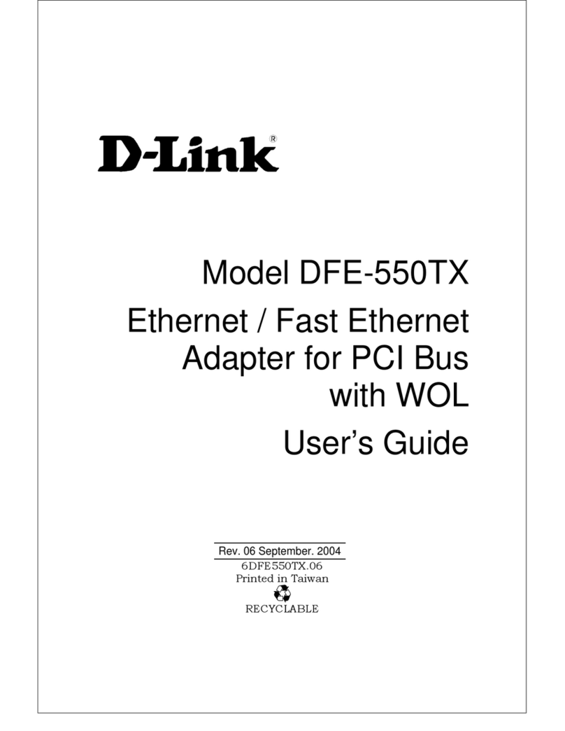 D-Link DFE-550TX User manual D-Link DFE-550TX User manual