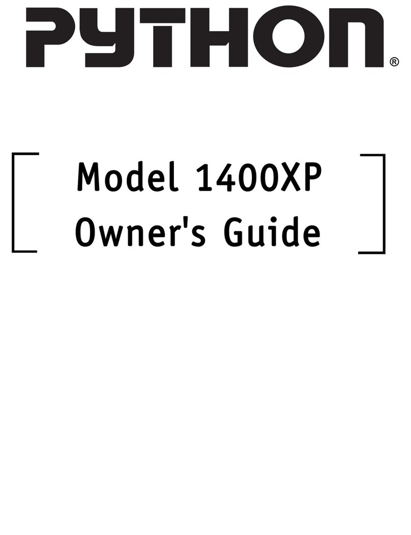 Python 1400XP User manual