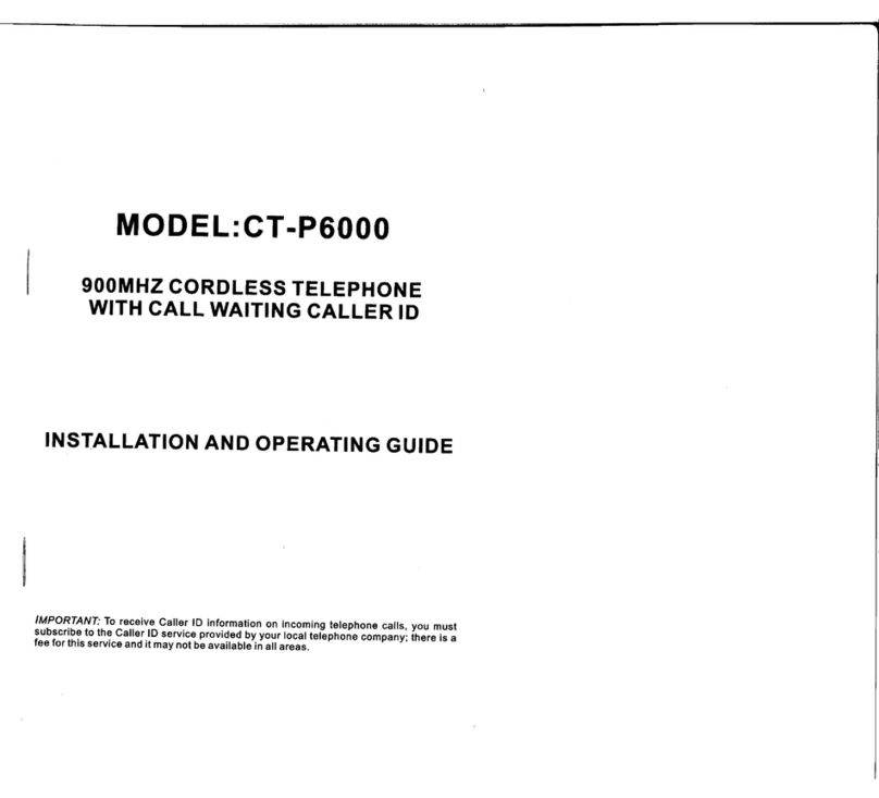 COBY electronics CT-P6000 User manual
