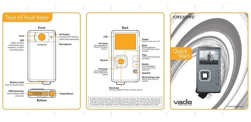 Creative Vado User manual