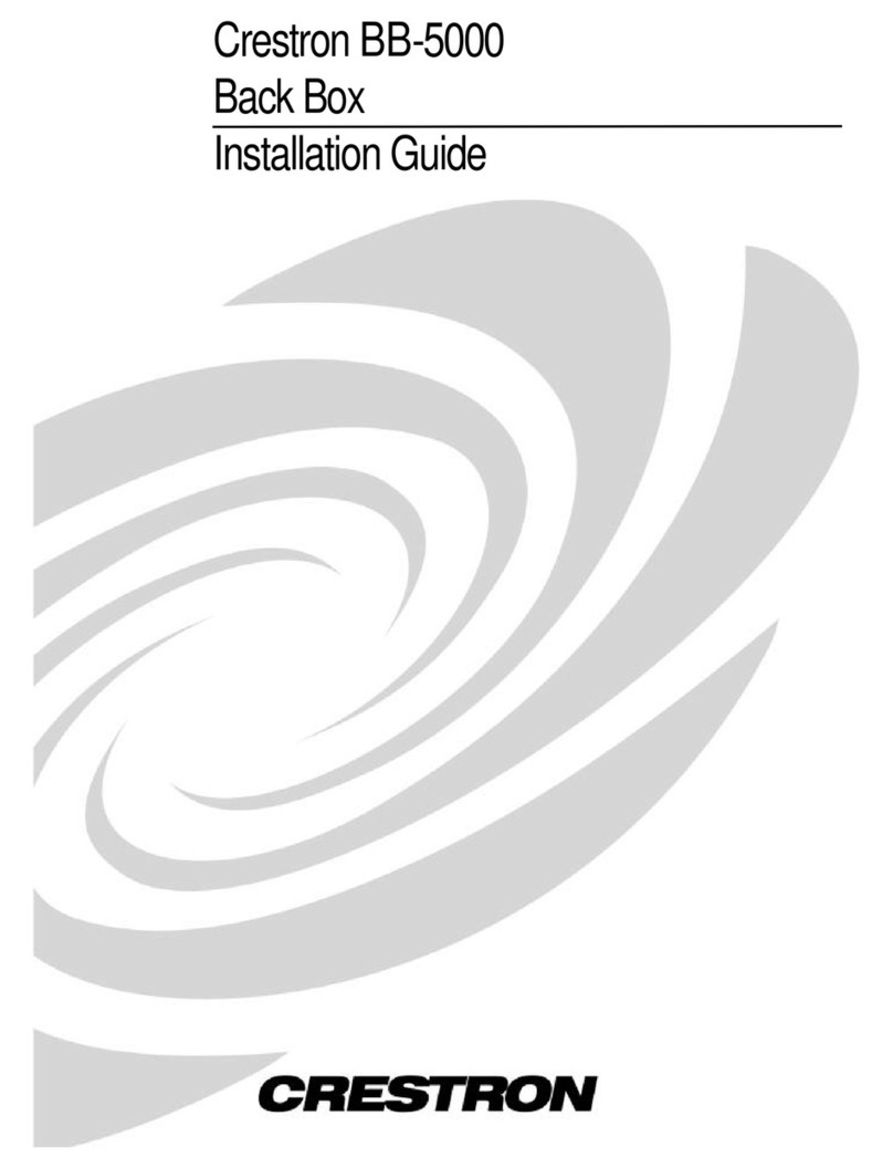 Crestron BB-5000 User manual