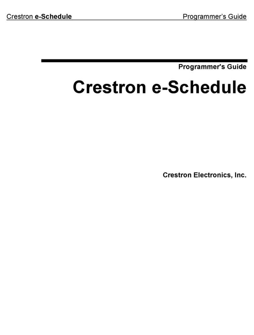 Crestron e-Schedule Manual