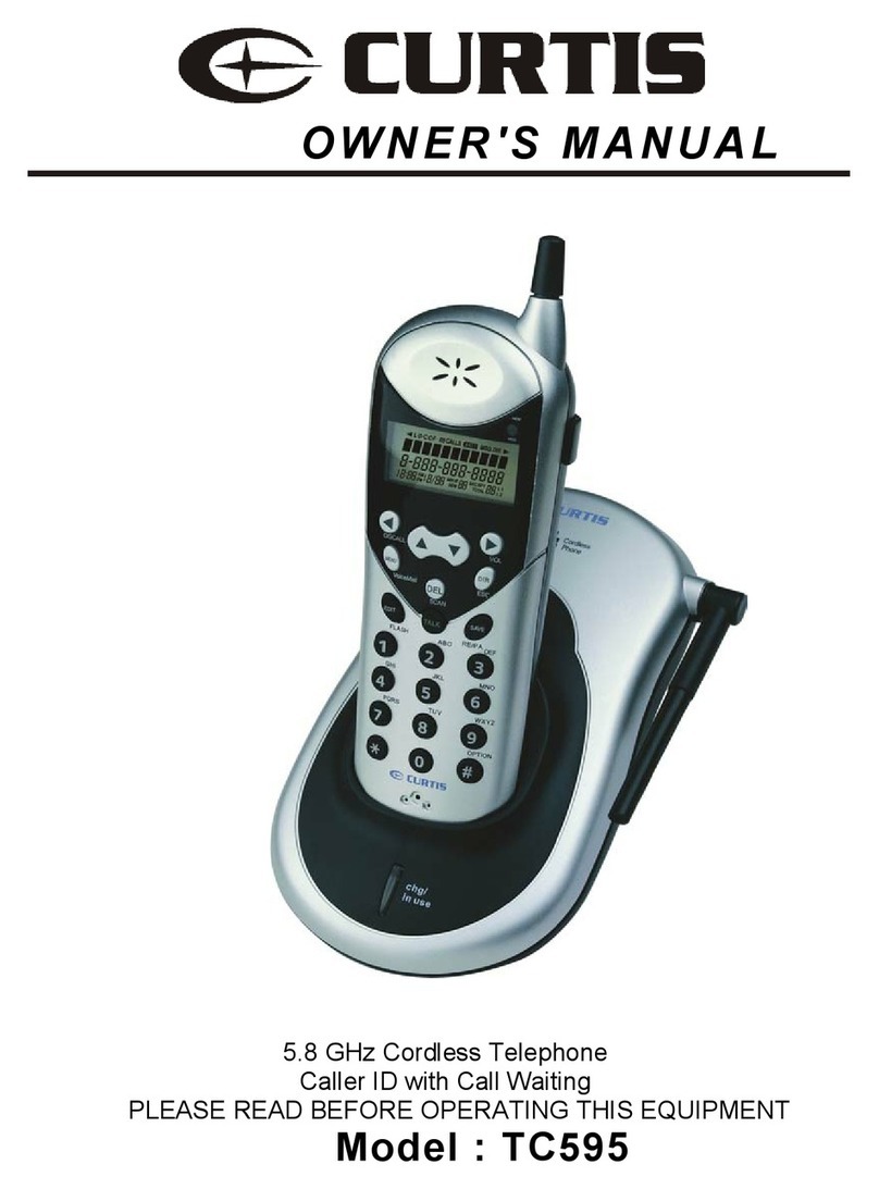Curtis TC595 User manual