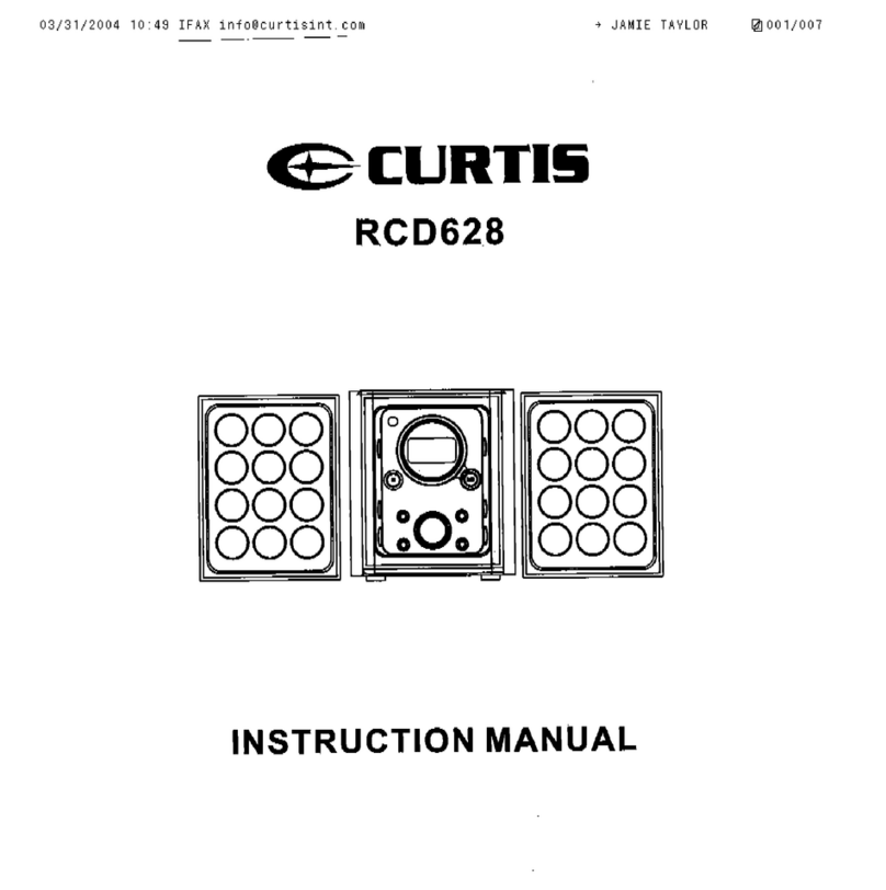 Curtis RCD628 User manual