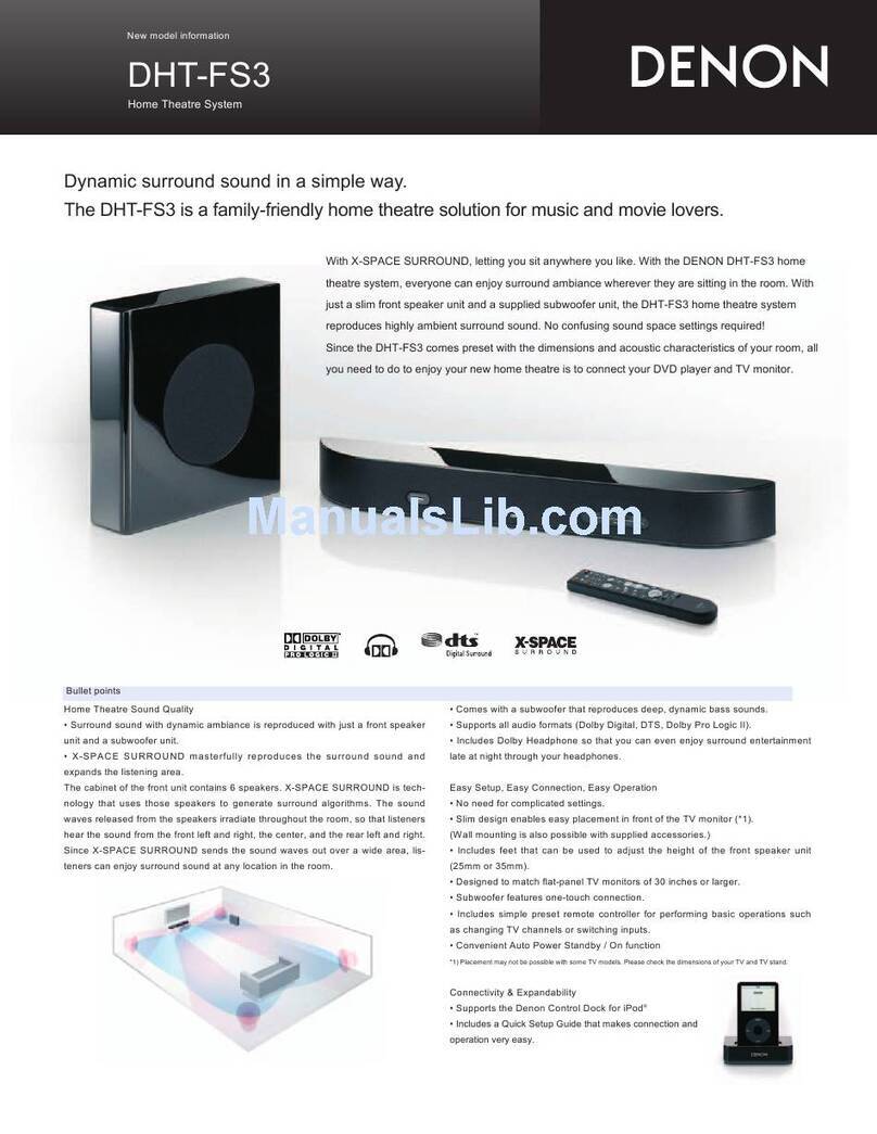 Denon DHT-FS3 User manual