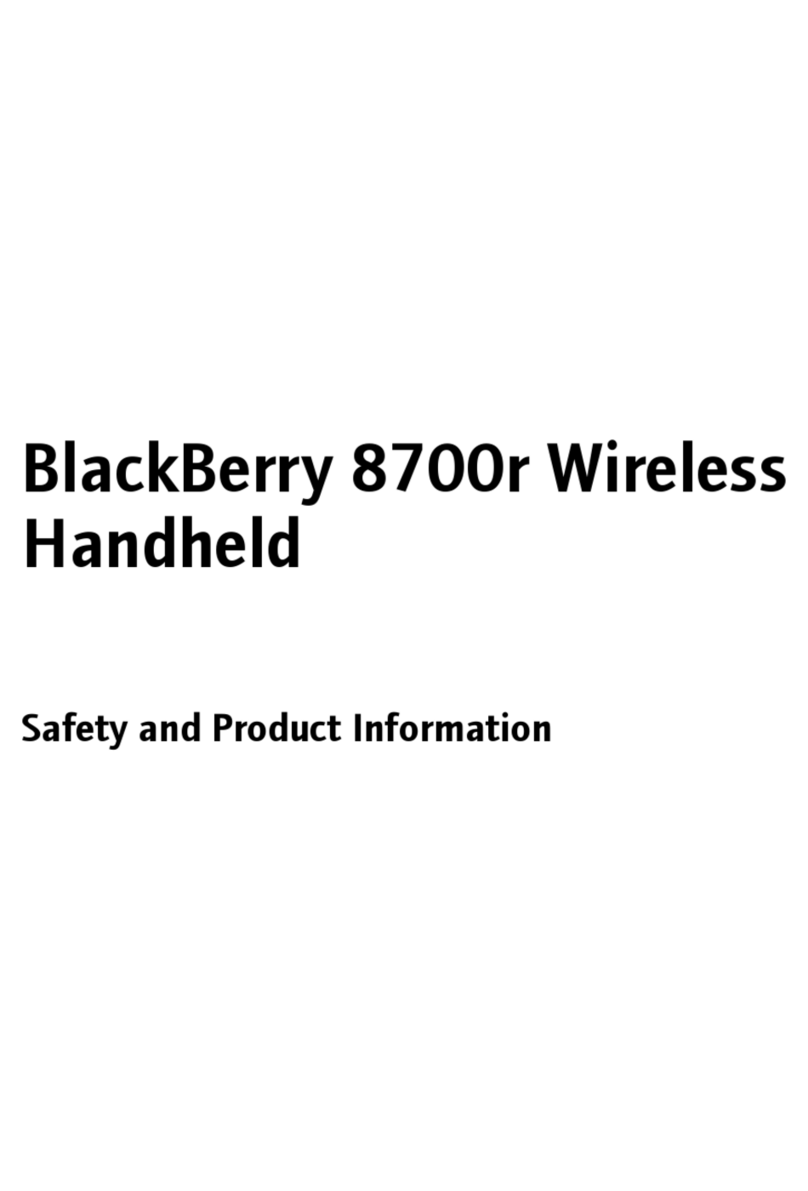 Blackbe;rry 8700r User manual