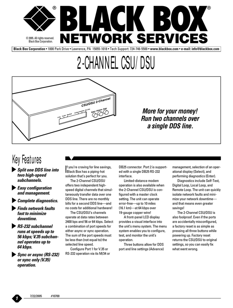 Black Box MT148A User manual