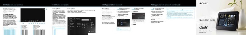 Sony dash HID-B7 quick start guide