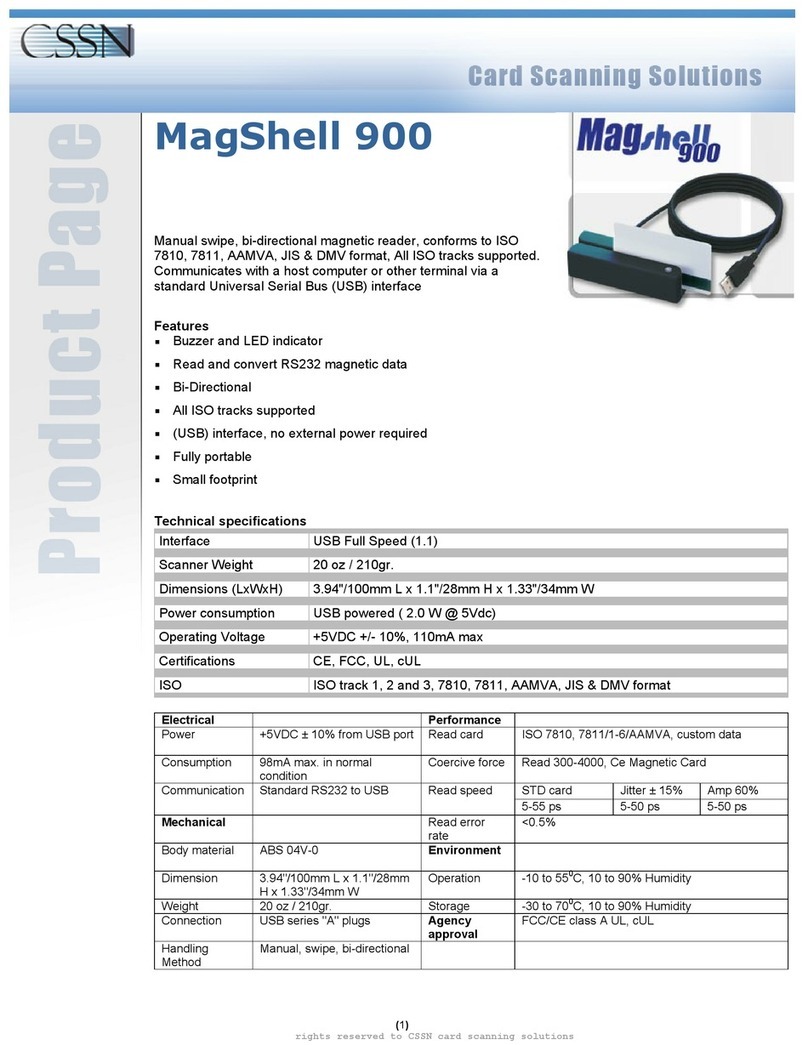 CSSN MagShell 900 User manual