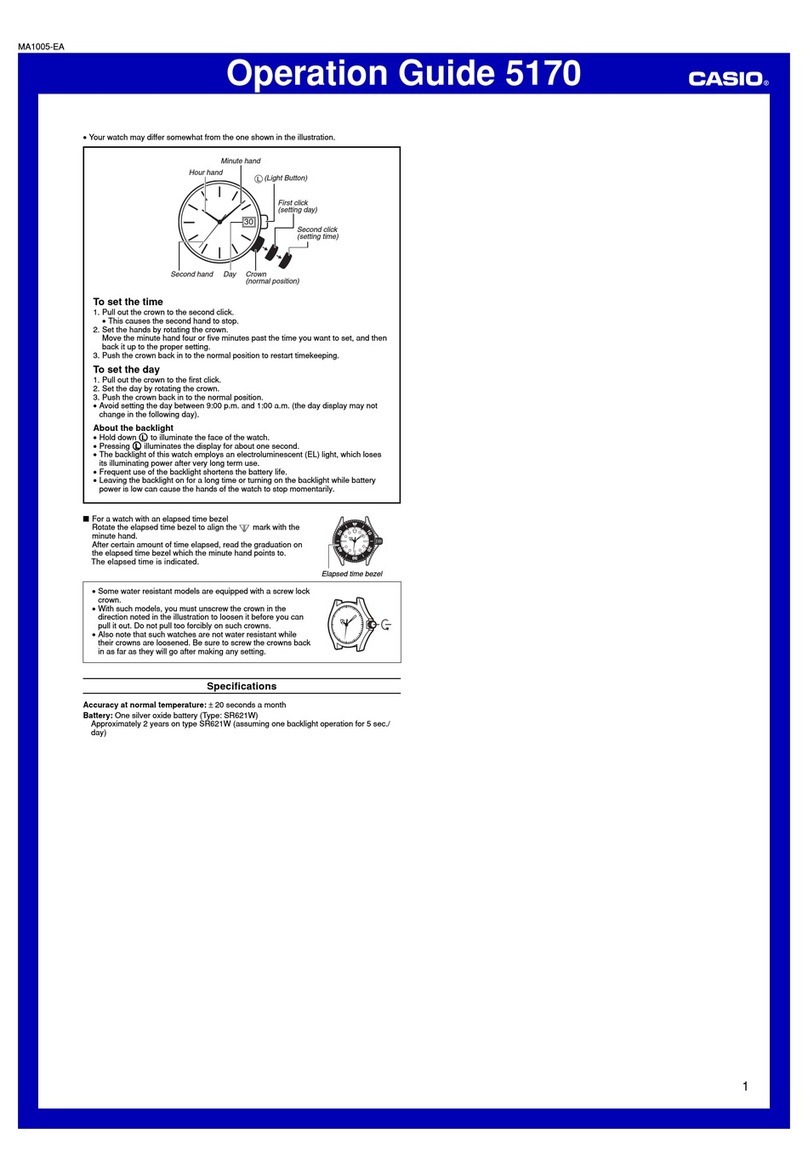 Casio FT500WB-3BV User manual