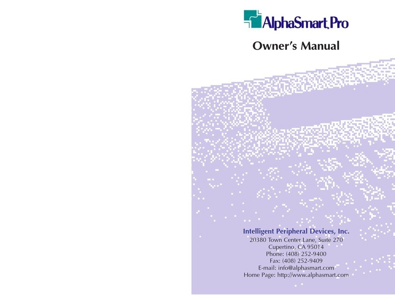 Alphasmart AS Pro User manual