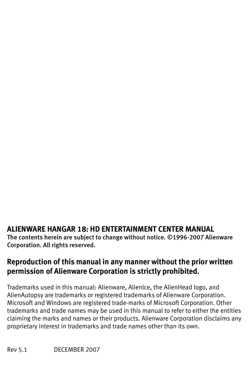 Alienware Hangar18 User manual