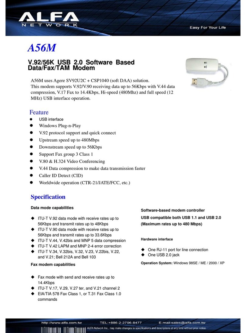 Alfa Network A56M User manual