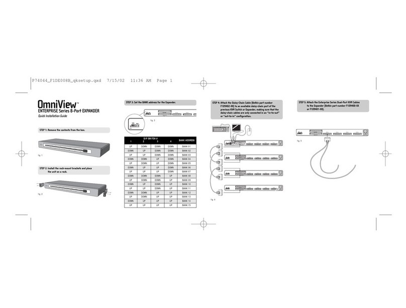 Belkin OmniView ENTERPRISE F1DE008B User manual