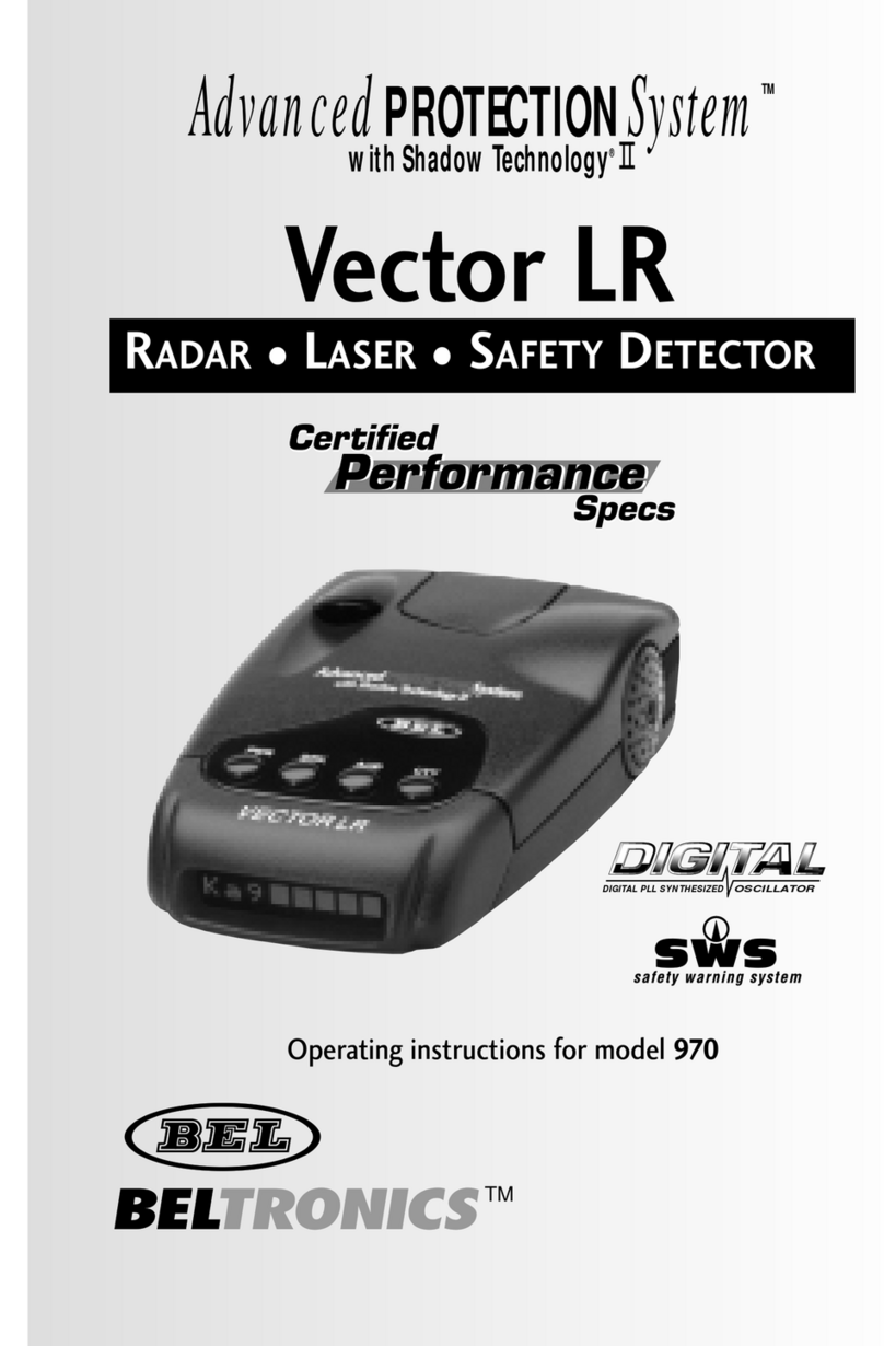 Beltronics Vector 970 User manual