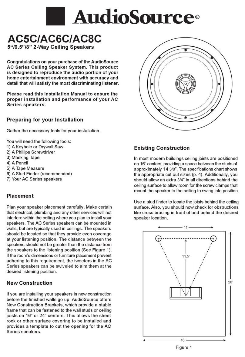 AudioSource AC5C User manual