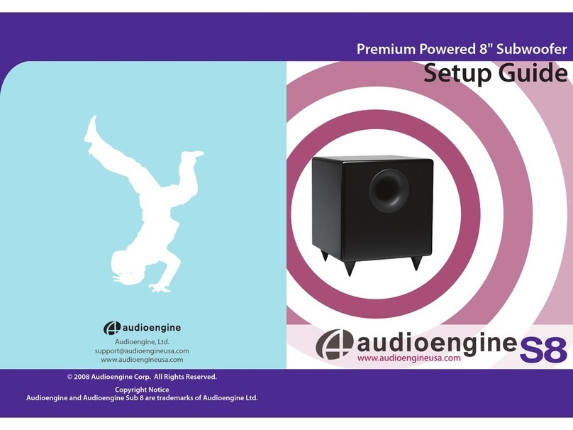 AudioEngine AS8 User manual