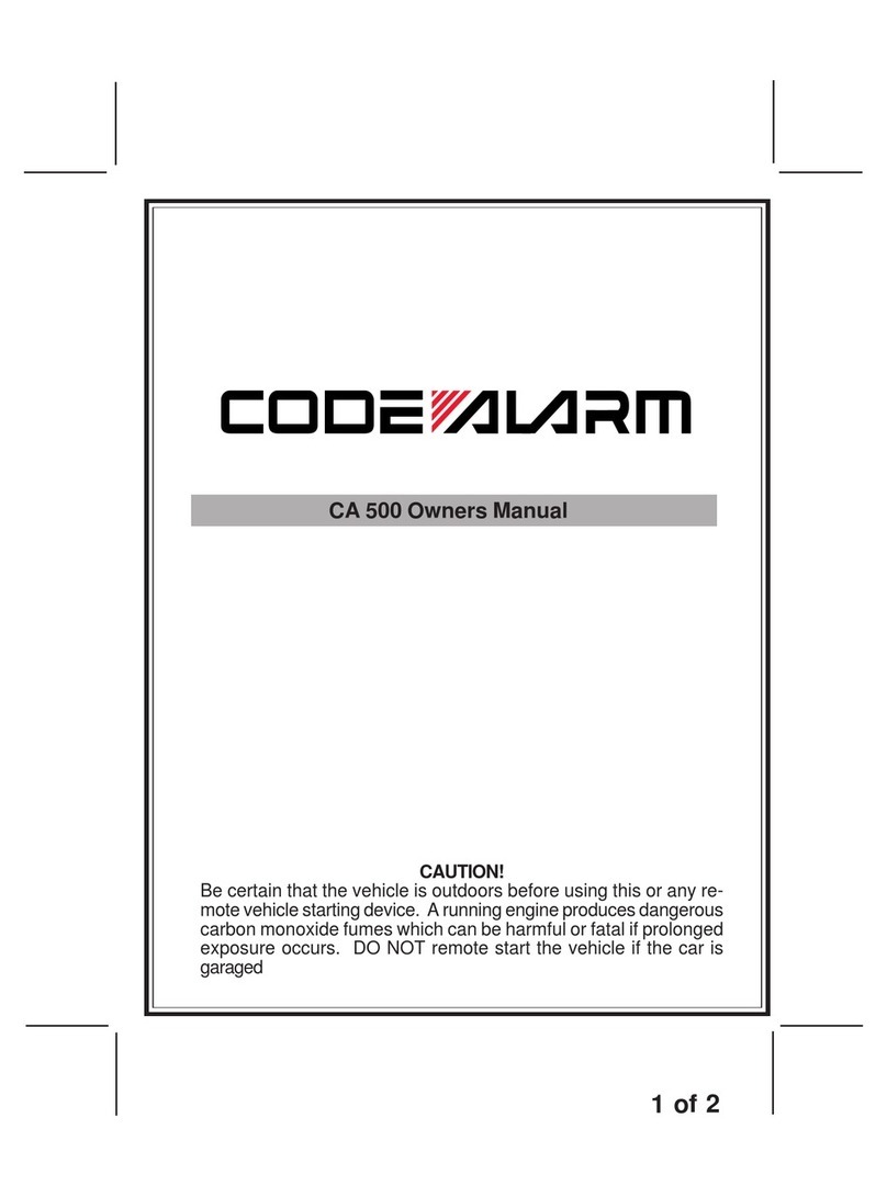 Code Alarm CA-500 User manual
