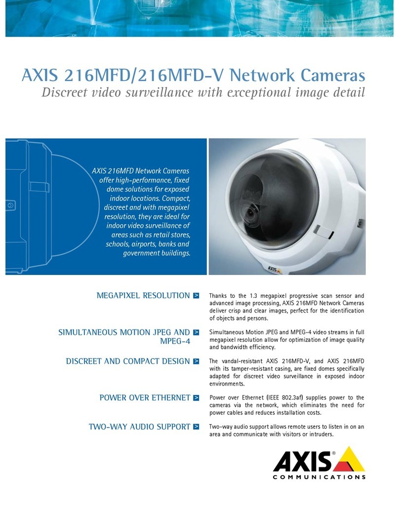 Axis Axis 216MFD User manual