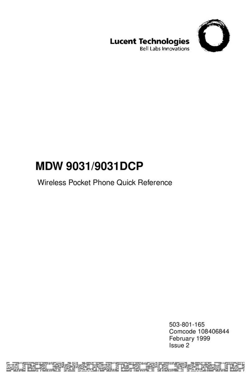 Lucent Technologies MDW 9031 User manual