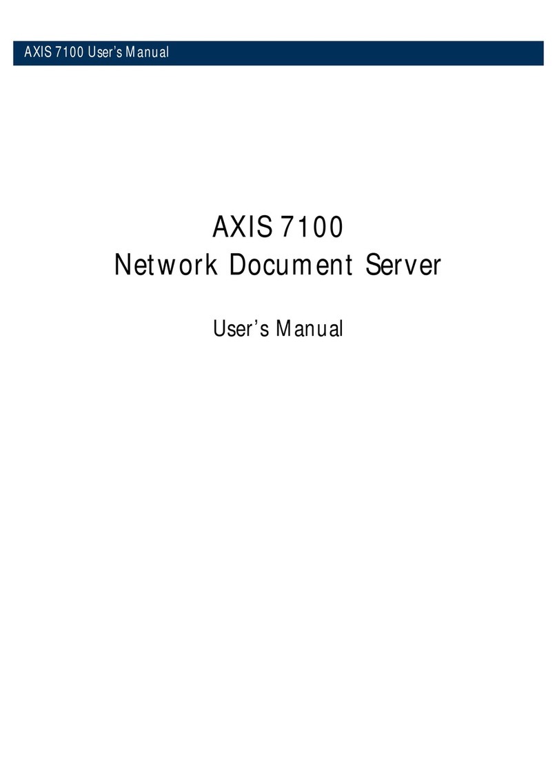 Axis 7100 User manual