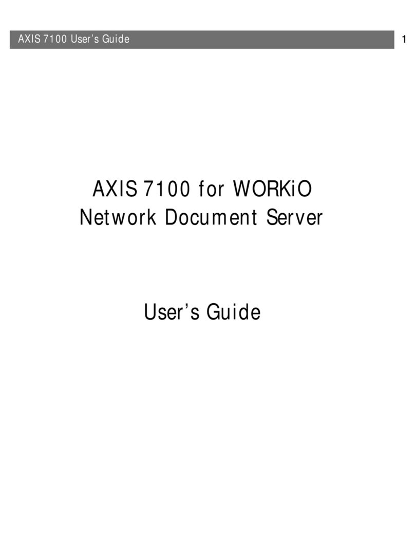 Axis 7100 User manual