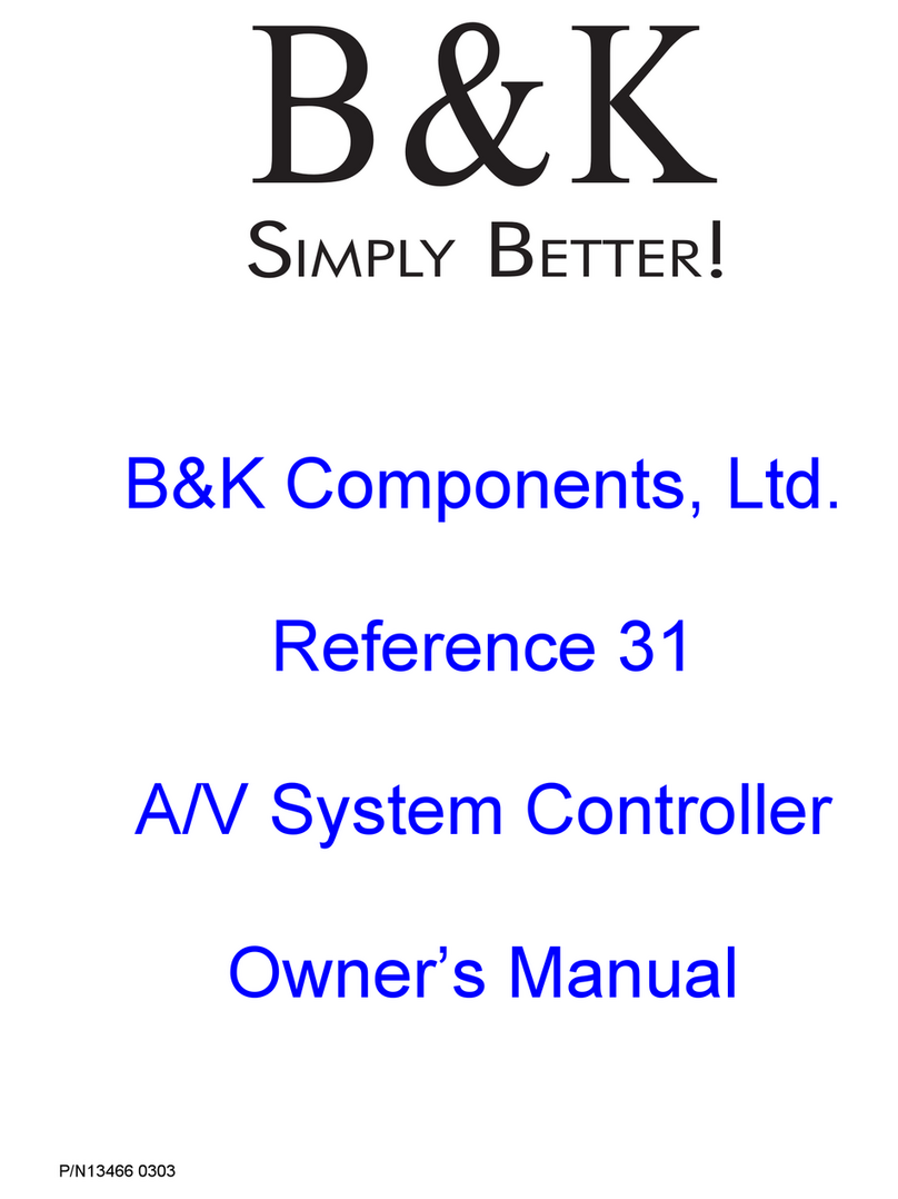 B&K Reference 31 User manual