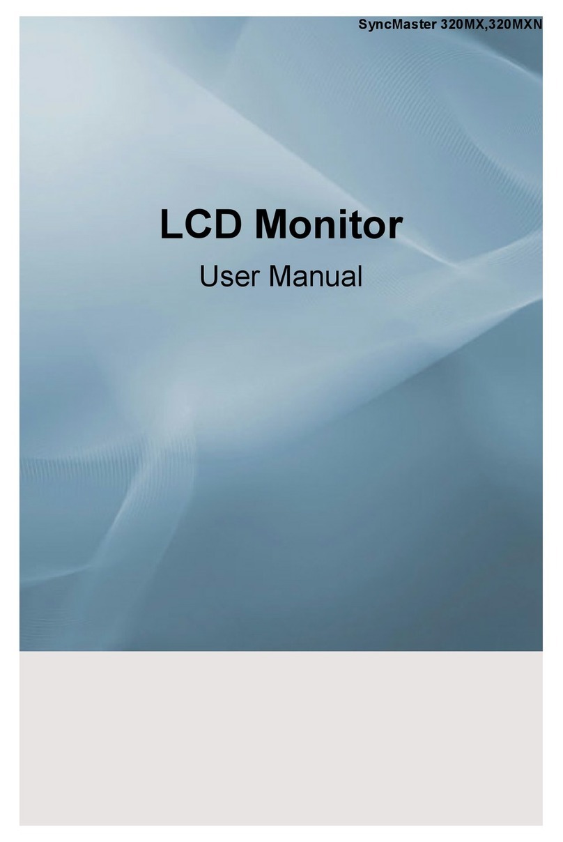 Samsung 320MX - SyncMaster - 32" LCD Flat Panel... User manual