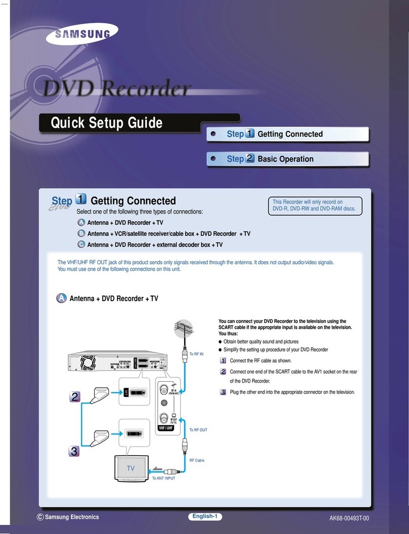 Samsung DVD-R100E User manual