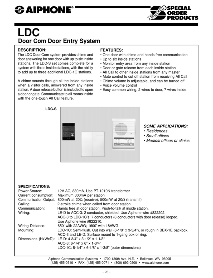 Aiphone LDC User manual