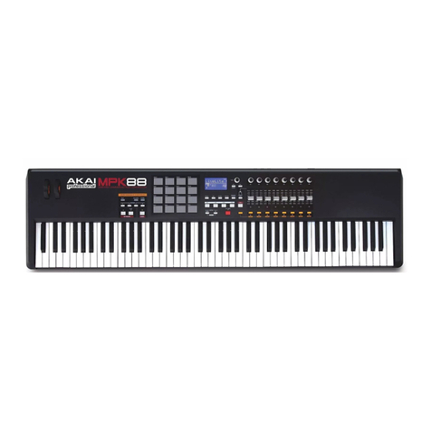 Akai MPK88 quick start guide