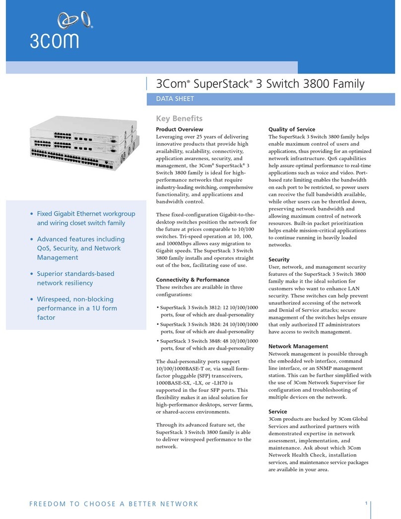 3Com SuperStack 3 3812 User manual