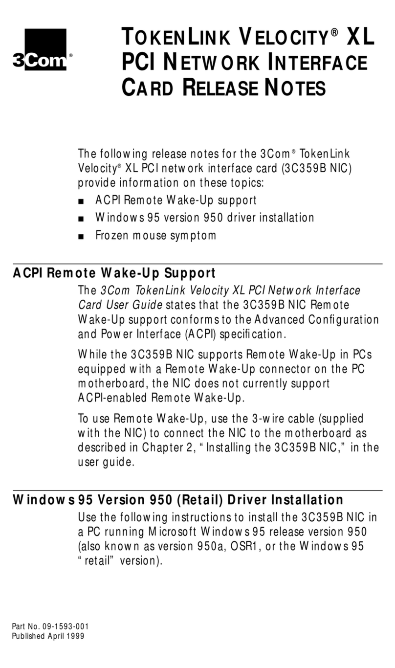 3Com TokenLink 3C359B Instruction Manual