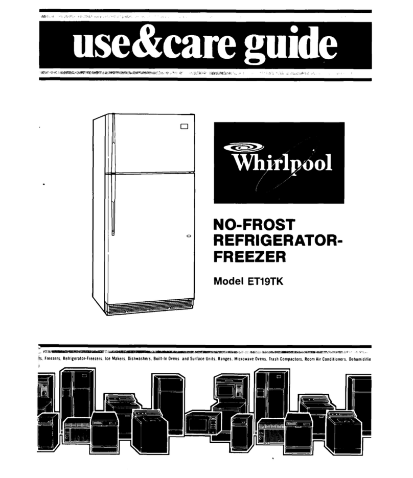 Whirlpool ET19TK User manual