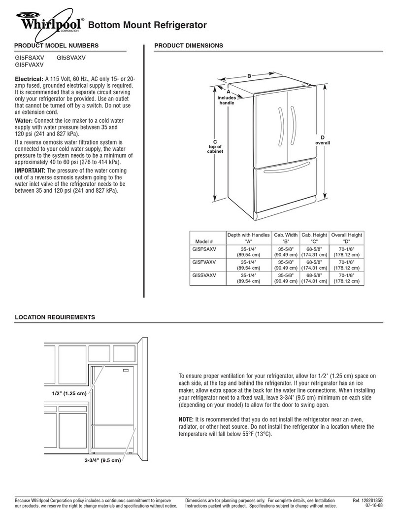 Whirlpool GI5FSAXV Parts list manual