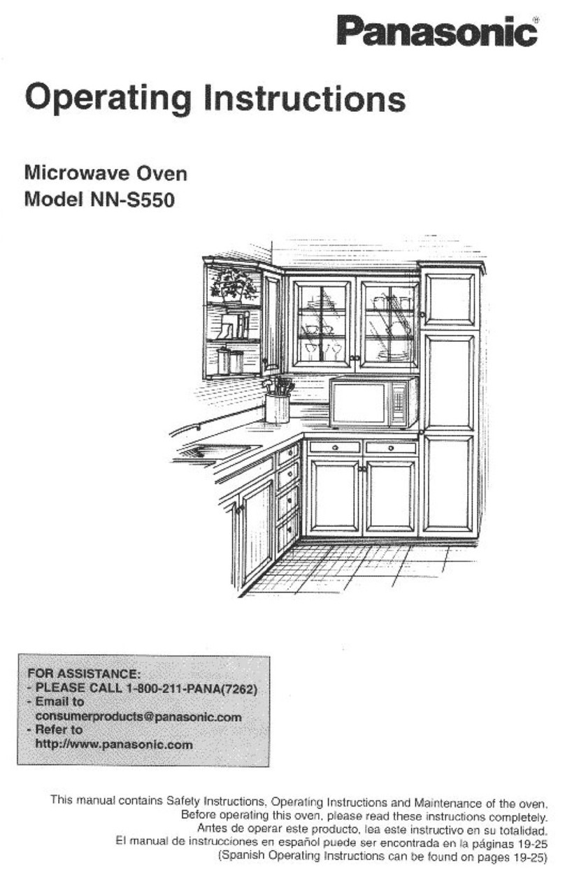 Panasonic NN-S550BF User manual
